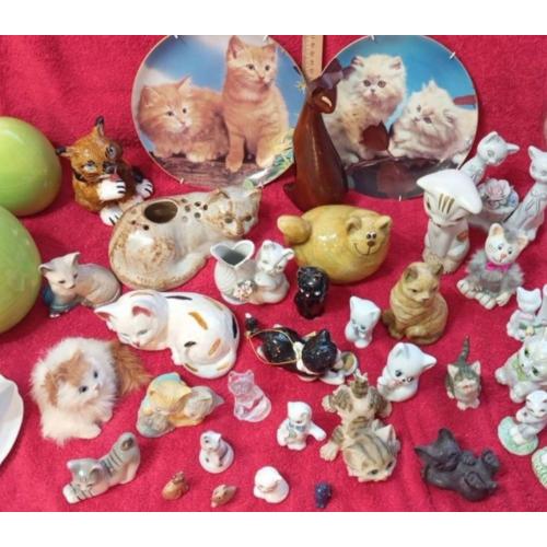 Кошка. Котик, кошечка. Статуэтки. Фигурки. Фарфор. Метал, камень