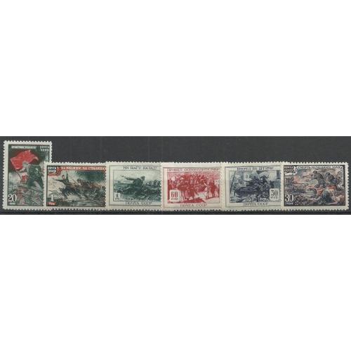 СССР 1945г. ВОВ (1941-1945)** Кат. СК №874-79  MNH