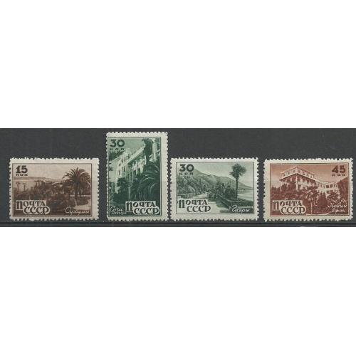 СССР 1946г. Курорты Кавказа**   !!! Кат. СК №957-60 MNH