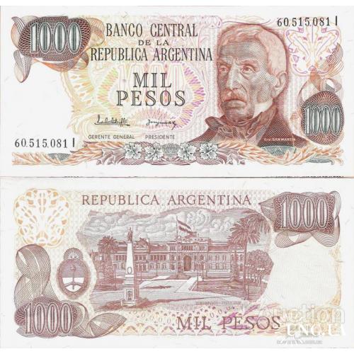 Аргентина - Argentina 1976-1983 ND - 1000 Pesos Pick 304 UNC