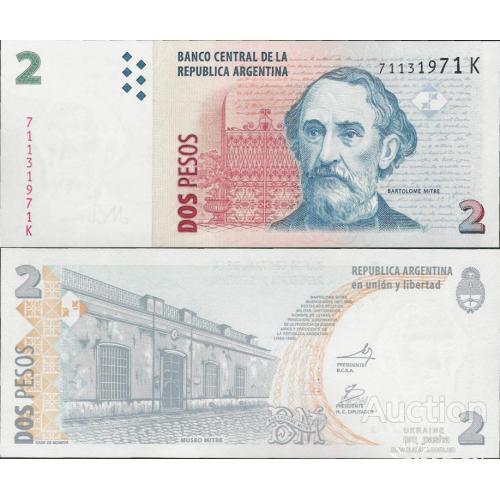 Аргентина - Argentina 2002 - 2 Pesos Pick 352 UNC