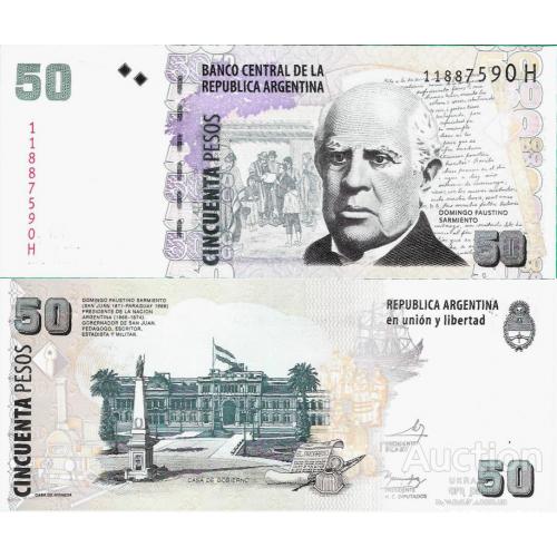 Аргентина - Argentina 2015ND - 50 Pesos Pick 356 UNC Serie H