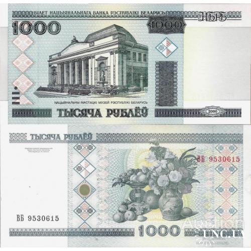 Беларусь - Belarus 2000 - 1000 Rubles - Pick 28a UNC