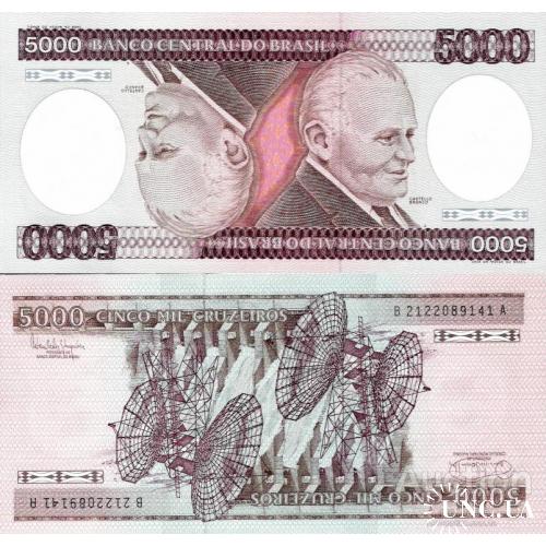 Бразилия - Brazil ND (1981-1985) - 5000 cruzeiros - Pick 202 UNC