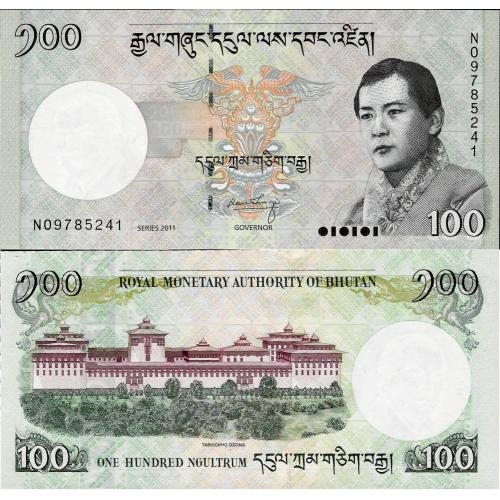 Бутан - Bhutan 2011 - 100 Ngultrum - Pick 32 UNC