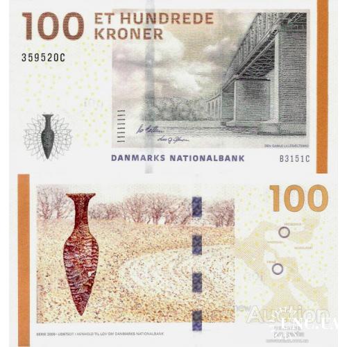 Дания - Denmark 2015 - 100 Kronur - Pick 66d UNC Prefix B3