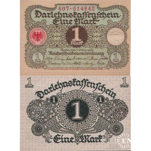 Германия - Німеччина  - Germany 1920 - 1 mark - Pick 58 UNC