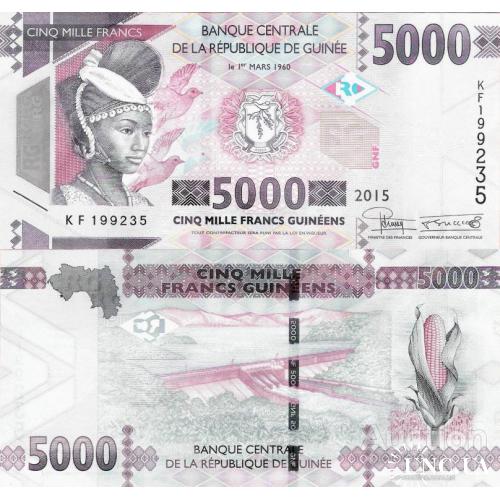 Гвинея - Guinea 2015 - 5000 francs - Pick 49 UNC