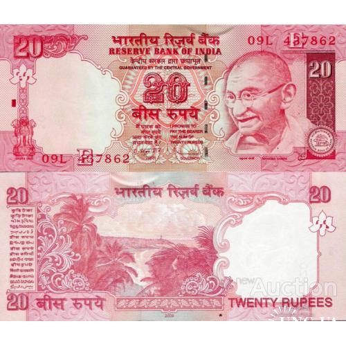 Индия - India 2009 - 20 Rupees - Pick 96 UNC