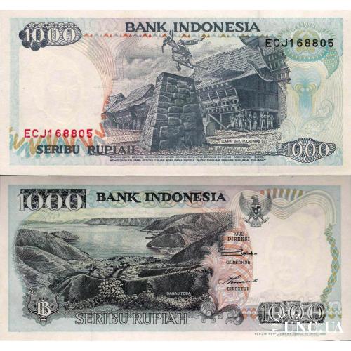 Индонезия - Indonesia 1992 (1994) - 1000 rupiah - Pick 129c UNC