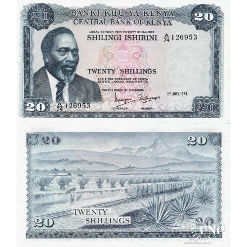 Кения - Kenya 1973 - 20 shillings - Pick 8d UNC