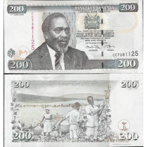 Кения - Kenya 2009 - 200 shillings - Pick 49 UNC