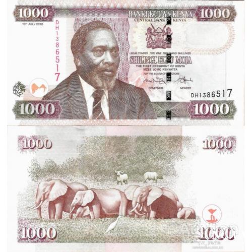 Кения - Kenya 2010 - 1000 shillings - Pick 51 UNC