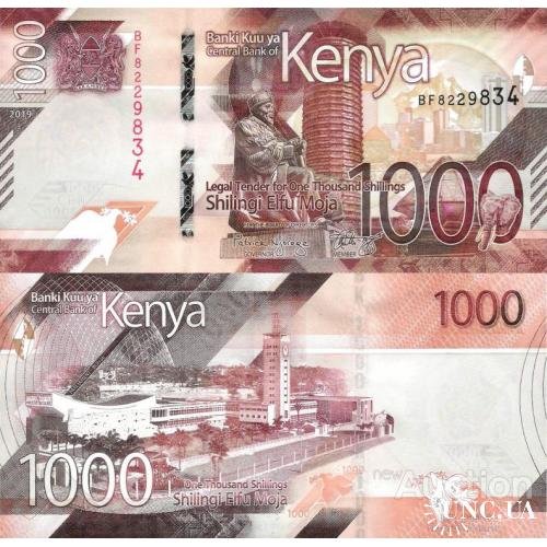 Кения - Kenya 2019 - 1000 shillings - Pick 56 UNC