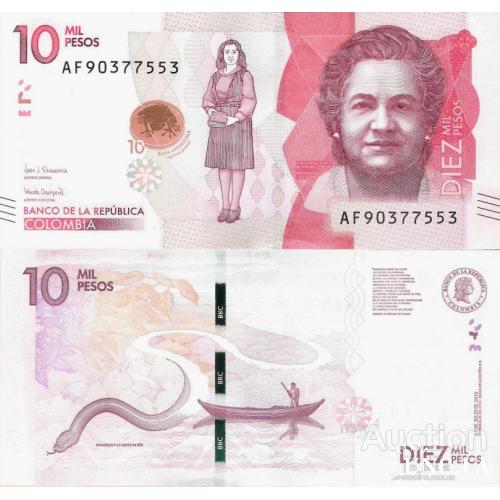 Колумбия - Colombia 2018 - 10000 pesos - Pick 460 UNC