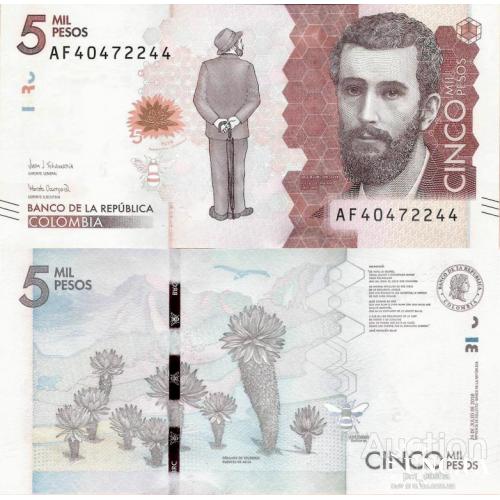 Колумбия - Colombia 2018 - 5000 pesos - Pick 459 UNC