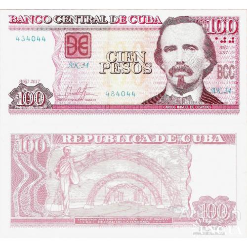 Куба - Cuba 2017 - 100 pesos - Pick 129i UNC