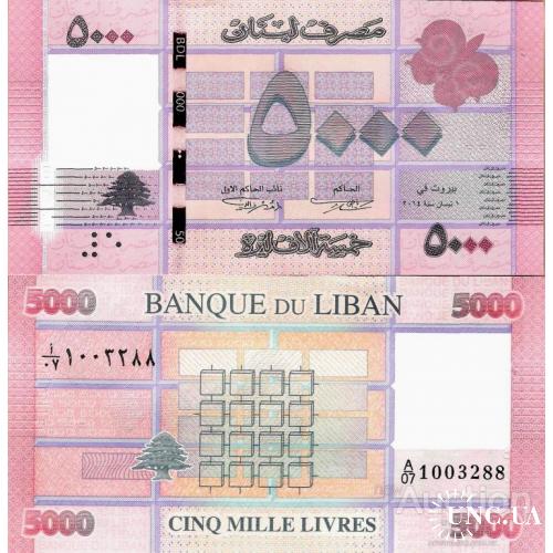 Ливан - Lebanon 2014 - 5000 Livres - Pick 91b UNC