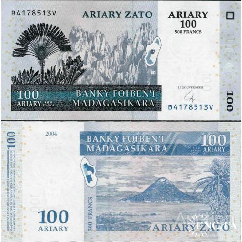 Мадагаскар - Madagascar 2004 - 100 ariary - Pick 86 UNC