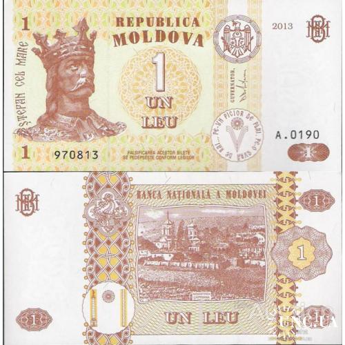 Молдова - Moldova 2013 - 1 leu - Pick 8 UNC