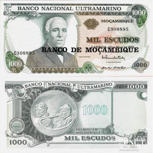 Мозамбик - Mozambique 1976 ND - 1000 escudos - Pick 119 UNC