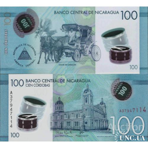 Никарагуа - Nicaragua 2014 - 100 cordobas - Pick 212 UNC Polymer