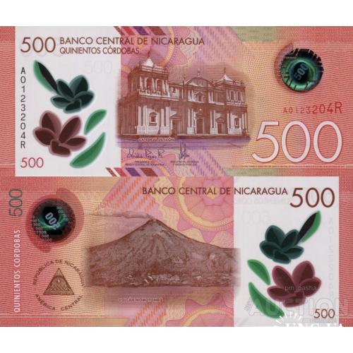 Никарагуа - Nicaragua 2017 - 500 cordobas - Pick 217a UNC Polymer