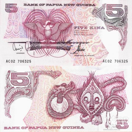 Папуа Новая Гвинея - Papua New Guinea 2002 ND - 5 Kina - Pick 13e UNC