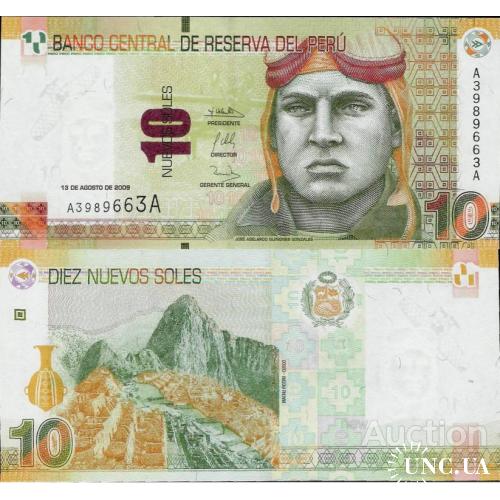 Перу - Peru 2009 - 10 nuevos soles - Pick 182 UNC