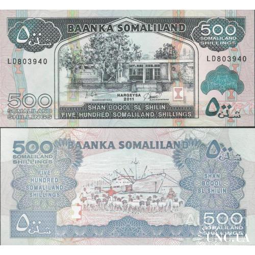 Сомалиленд - Somaliland 2011 - 500 shillings - Pick 6 UNC