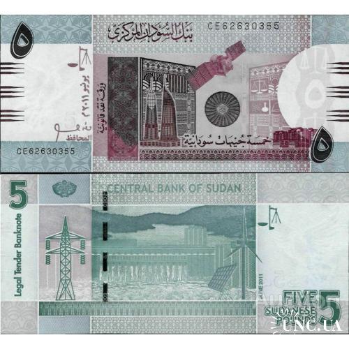 Судан - Sudan 2011 - 5 pounds - Pick 72 UNC