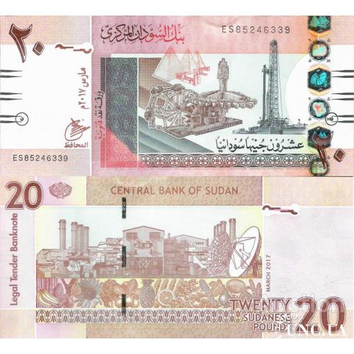 Судан - Sudan 2017 - 20 pounds - Pick 74d UNC