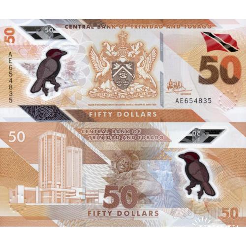 Тринидад и Тобаго - Trinidad and Tobago 2020 - 50 dollars - Pick W-64 UNC Polymer