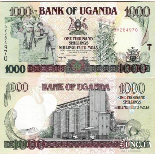 Уганда - Uganda 2003 - 1000 shillings - Pick 39Ab UNC