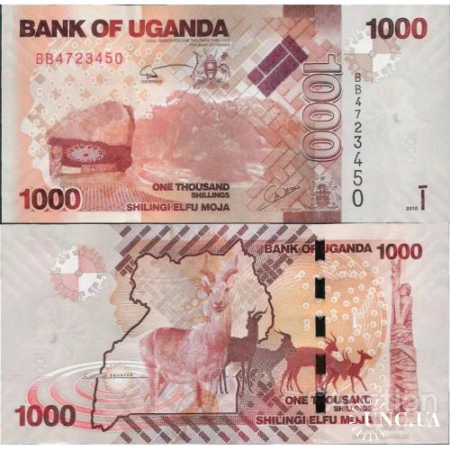 Уганда - Uganda 2010 - 1000 shillings - Pick 49 UNC