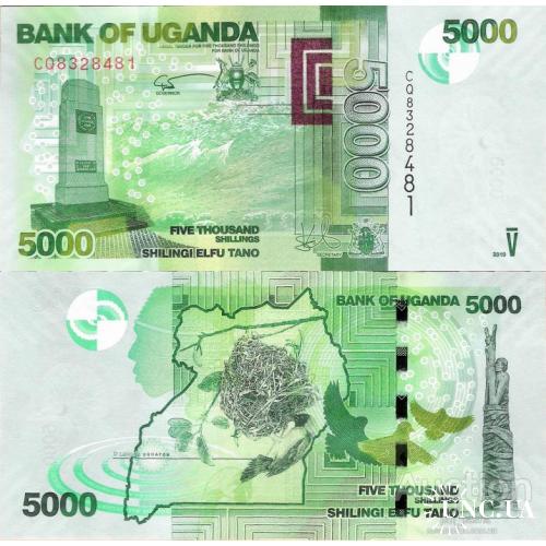 Уганда - Uganda 2019 - 5000 shillings - Pick 51 UNC