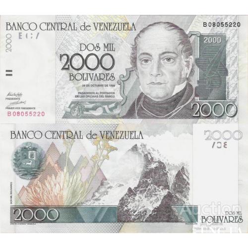 Венесуэла - Venezuela 1998 - 2000 Bolivares - Pick 80 UNC