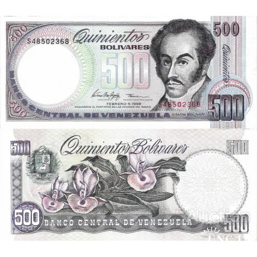 Венесуэла - Venezuela 1998 - 500 Bolivares - Pick 67f UNC