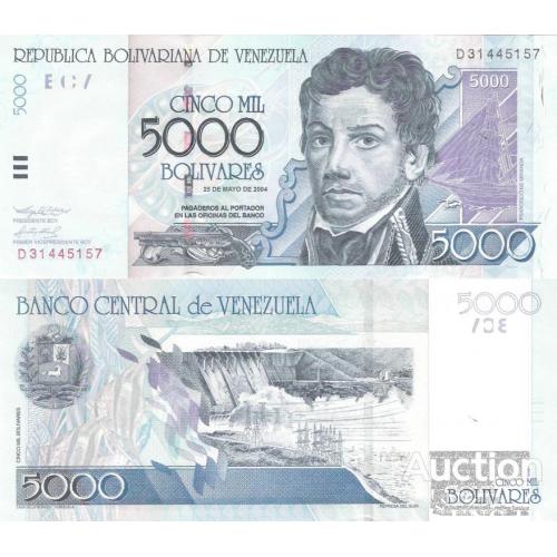 Венесуэла - Venezuela 2004 - 5000 Bolivares - Pick 84c UNC