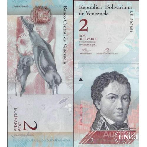 Венесуэла - Venezuela 2013 - 2 Bolivares - Pick 88 UNC