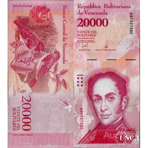 Венесуэла - Venezuela 2017 - 20000 Bolivares - Pick NEW UNC