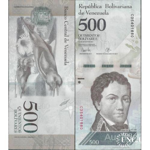 Венесуэла - Venezuela 2017 - 500 Bolivares - Pick 94 UNC