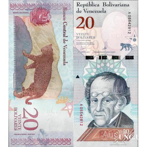 Венесуэла - Venezuela 2018 - 20 Bolivares Soberano - Pick NEW UNC