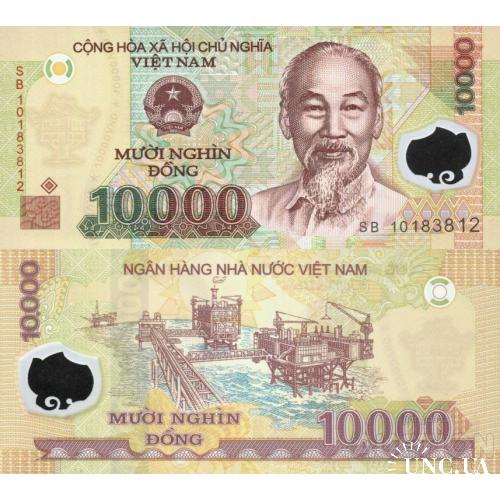 Вьетнам - Vietnam ND (2010) - 10000 dong - Polymer - Pick 119e UNC