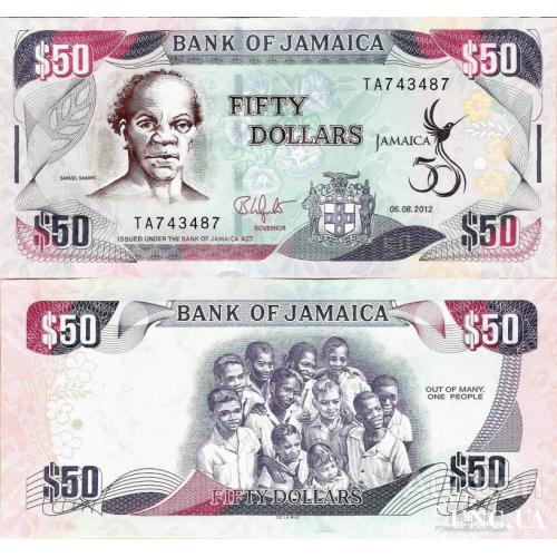 Ямайка - Jamaica 2012 - 50 dollars - Pick 89 UNC Commemorative