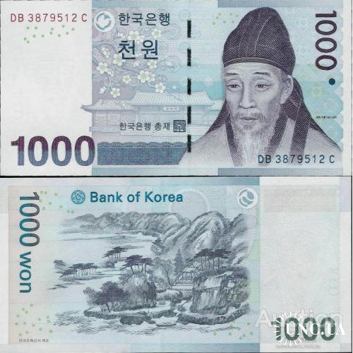 Южная Корея - South Korea 2007 - 1000 won - Pick 54 UNC