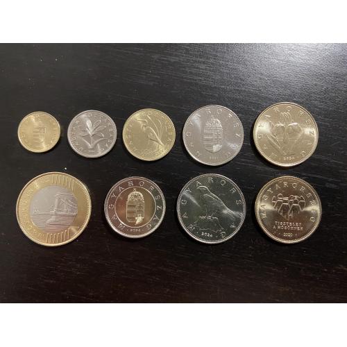 Набір монет Угорщини (2020 - 2024) - 9 шт