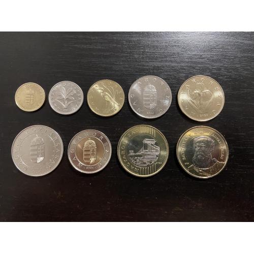 Набір монет Угорщини - 9 шт