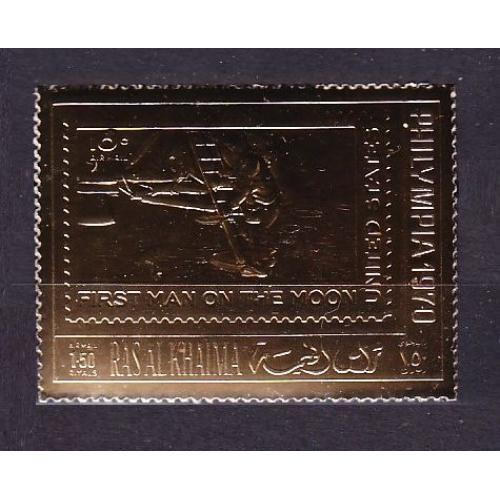 1970 Рас-эль-Хайма F490 золото марка США - Аполлон-11 15,00 €