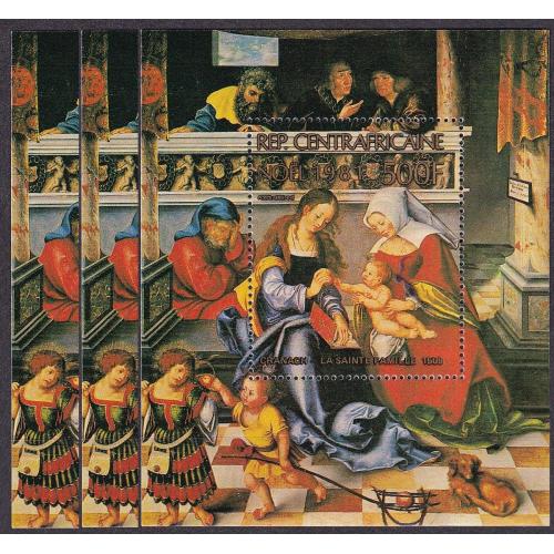 1981 ЦАР 804/B154x3 Живопись - Рождество 21,00 €